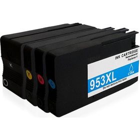 HP 953XL Tüm Renkler Yüksek Kapasiteli Muadil Kartuş Seti