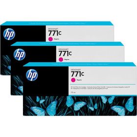 HP B6Y33A 771C 3'lü 775 ml Kırmızı Designjet Kartuş