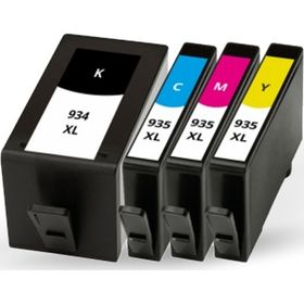 HP BK 934/935XL 4 Adet Uyumlu Muadil Kartuş Takım
