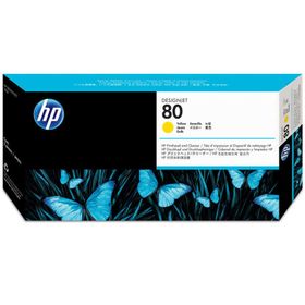 HP C4823A 80 Sarı Baskı Kafası ve Baskı Kafası Temizleyici