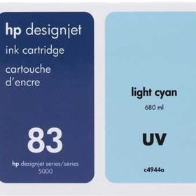 HP C4964A 83 UV Açık Camgöbeği Baskı Kafası ve Baskı Kafası Temizleyicisi