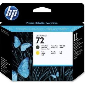 HP C9384A 72 C9384A Mat Siyah-Sarı Baskı Kafası