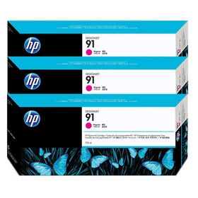 HP C9484A 91 3'lü 775 ml Kırmızı Kartuş