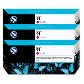 HP C9484A 91 3'lü 775 ml Kırmızı Kartuş