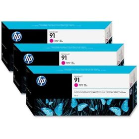 HP C9484A 91 3'lü 775 ml Kırmızı Kartuş