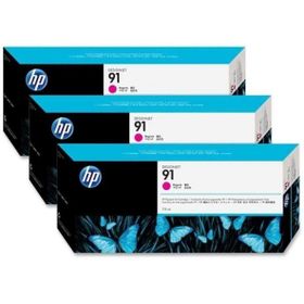 HP C9484A 91 3'lü 775 ml Kırmızı Kartuş