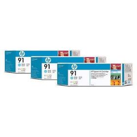 HP C9486A No:91 Mavi 775 ml 3'lü Paket Açık Kartuş