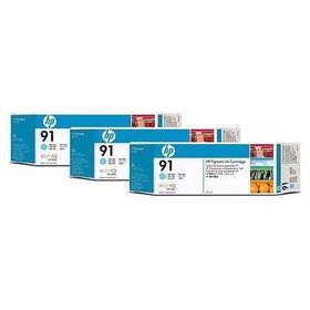 HP C9486A No:91 Mavi 775 ml 3'lü Paket Açık Kartuş