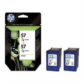 HP C9503AE 57 2'li Paket Color Renkli Kartuş