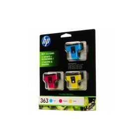 HP CB333EE 363 3 Renk Multipack Cyan-Magenta-Yellow Mavi-Kırmızı-Sarı Kartuş