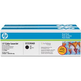 HP CC530AD 304A Siyah Orjinal İkili Paket Toner