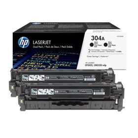 HP CC530AD 304A Siyah Orjinal İkili Paket Toner