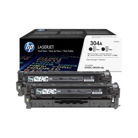 HP CC530AD 304A Siyah Orjinal İkili Paket Toner