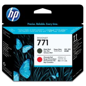 HP CE017A 771 Mat Siyah ve Kromatik Kırmızı Baskı Kafası