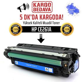 HP CE261A Mavi NP 648A CP4020 CP4025 CP4520 CP4525 Uyumlu Toner