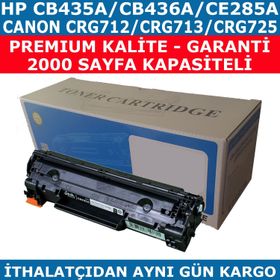 HP CE285A-CB435A-CB436A Siyah CRG712-CRG713-CRG725 Uyumlu Toner