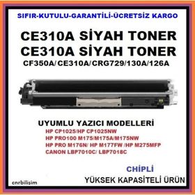 HP CE310A HP 126A Siyah Uyumlu Toner