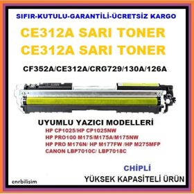 HP CE312A HP 126A Sarı Uyumlu Toner