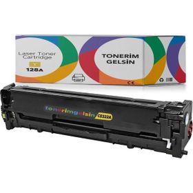 HP CE322A Çipli 128A Sarı Newmark Muadil Toner