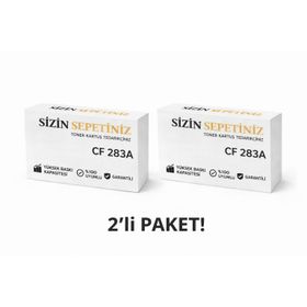 HP CF283A 2 Adet Muadil Toner