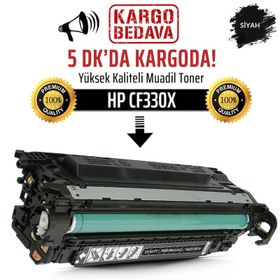 HP CF330X 654X M651 CF330X Siyah Muadil Toner
