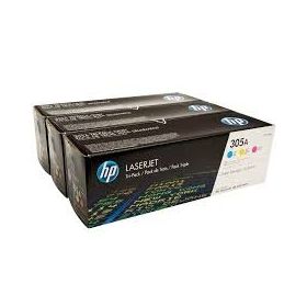 HP CF370AM CE411A+CE412A+CE413A 3lü Paket Renkli Orjinal Toner