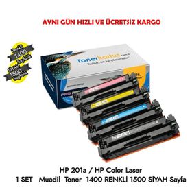 HP CF403A 201A Kırmızı Muadil Toner