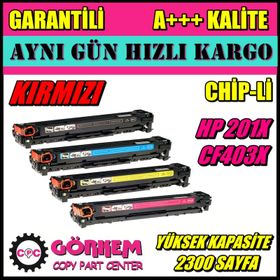 HP CF403X 201X Kırmızı Uyumlu Toner