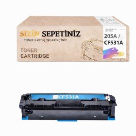 HP Cf531A M180N-M181F Mavi Muadil Toner