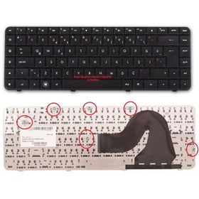 Hp Compaq Presario CQ62-A20ST Siyah Uyumlu Notebook Klavye