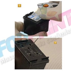 HP Deskjet 2130 Uyumlu Siyah Kartuş Dolum Seti