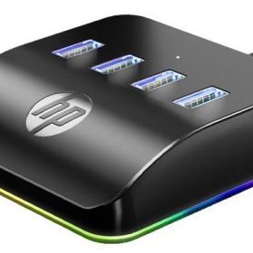 HP DHC-CT120 USB 3.0 USB RGB LED 4 Port Çoklayıcı Hub