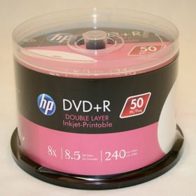 Hp DVDR Dl 8.5 gr Printable 50 Cakebox