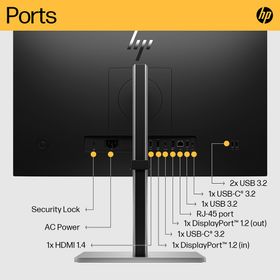 HP E24U G5 6N4D0AA 23.8 inç 75Hz 5ms Pivot Monitör