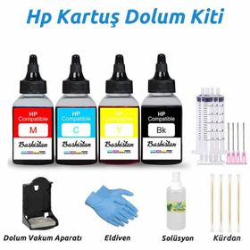 HP Envy 100 Uyumlu Kartuş Dolum Seti