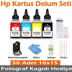 HP Envy 100 Uyumlu Kartuş Dolum Seti