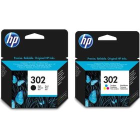 HP F6U65AE + F6U66AE 302 Siyah ve Renkli Kartuş 2'li Set