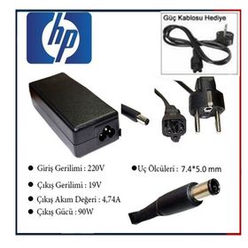 HP G62 - G6 - DV6 - DV5 - DV4 Uyumlu Notebook Şarj Adaptörü