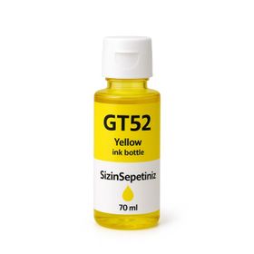 HP Gt52-52xl Deskjet Gt-5811 Sarı İthal Uyumlu Mürekkep