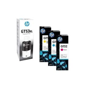 HP GT53XL GT52 Tüm Renkler Set Şişe Orjinal Mürekkep
