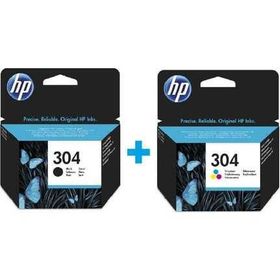 HP N9K06AE N9K05AE 304 Siyah ve Renkli Kartuş