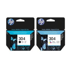 HP N9K06AE N9K05AE 304 Siyah ve Renkli Kartuş