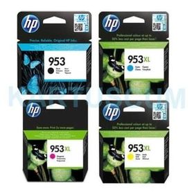 HP Officejet Pro 7720/7730/7740/8210 953 + 953XL Sarı Kırmızı Mavi Siyah Kartuş Seti