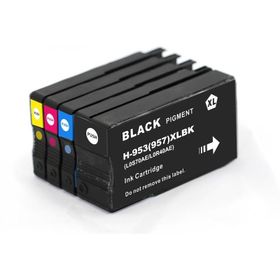 HP Officejet Pro 7730 4 Renk Siyah Muadil Kartuş