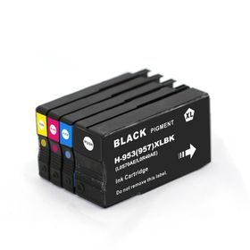 HP Officejet Pro 7730 4 Renk Siyah Muadil Kartuş
