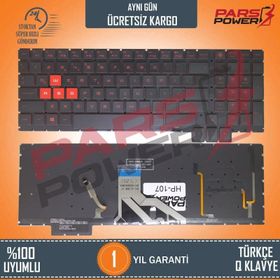 HP Omen 15-CE005NT Işıklı Uyumlu Notebook Klavye