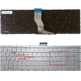 HP Omen 17-W205NT Beyaz Klavye