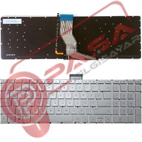 HP Omen 17-W205NT Gümüş Işıklı Uyumlu Notebook Klavye