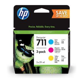 HP P2V32A 711 3'lü 29 ml Mavi/Kırmızı/Sarı Kartuş