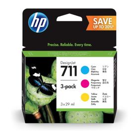 HP P2V32A 711 3'lü 29 ml Mavi/Kırmızı/Sarı Kartuş
